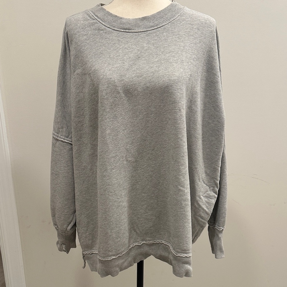 Aerie Heather Gray Knit Pullover